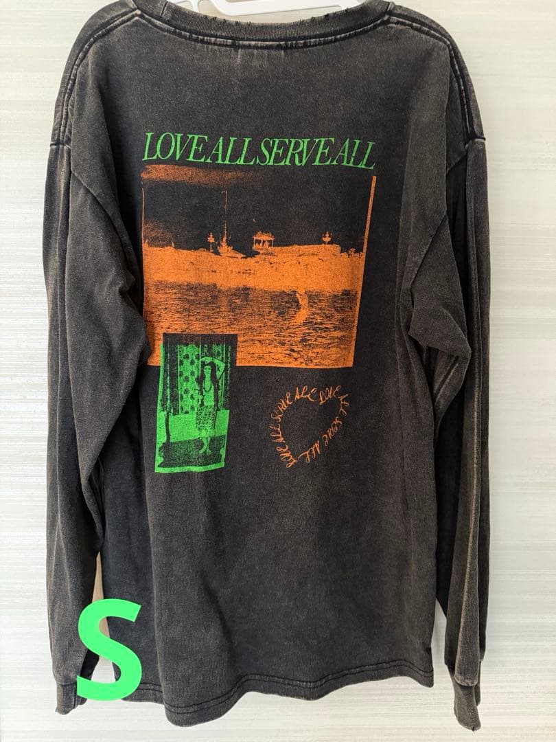 【1/31迄期間限定値下げ】　 Sサイズ　藤井風 LASA ダメージ加工ロンT