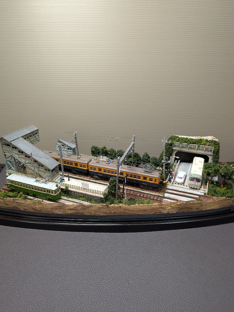 No.63鉄道Nゲージジオラマ車両、バス、車付き