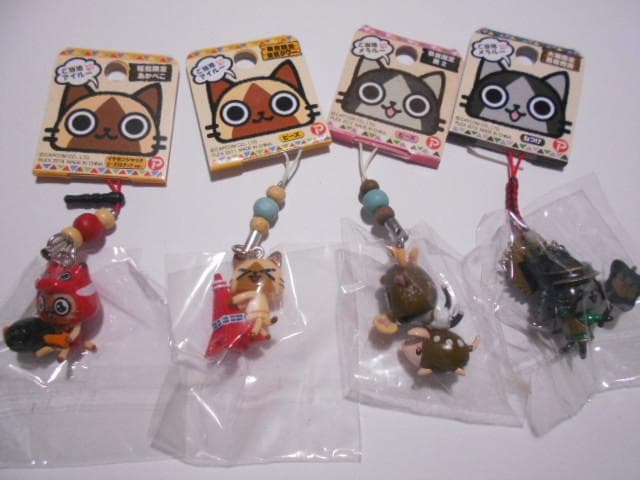 モンハン アイルー 根付 ストラップ 40点セット