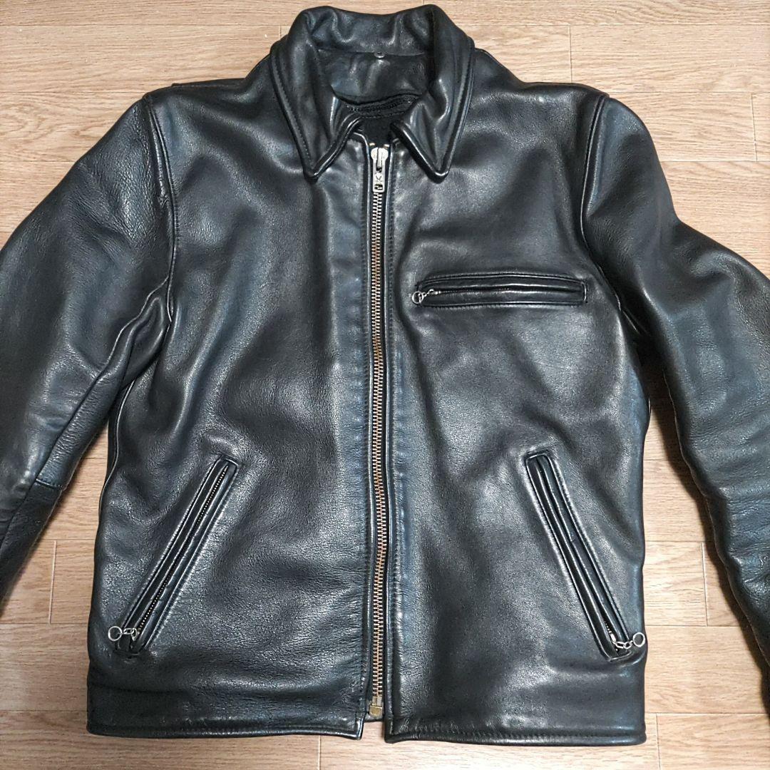 【40サイズ】VANSON シングルライダース　レザージャケット