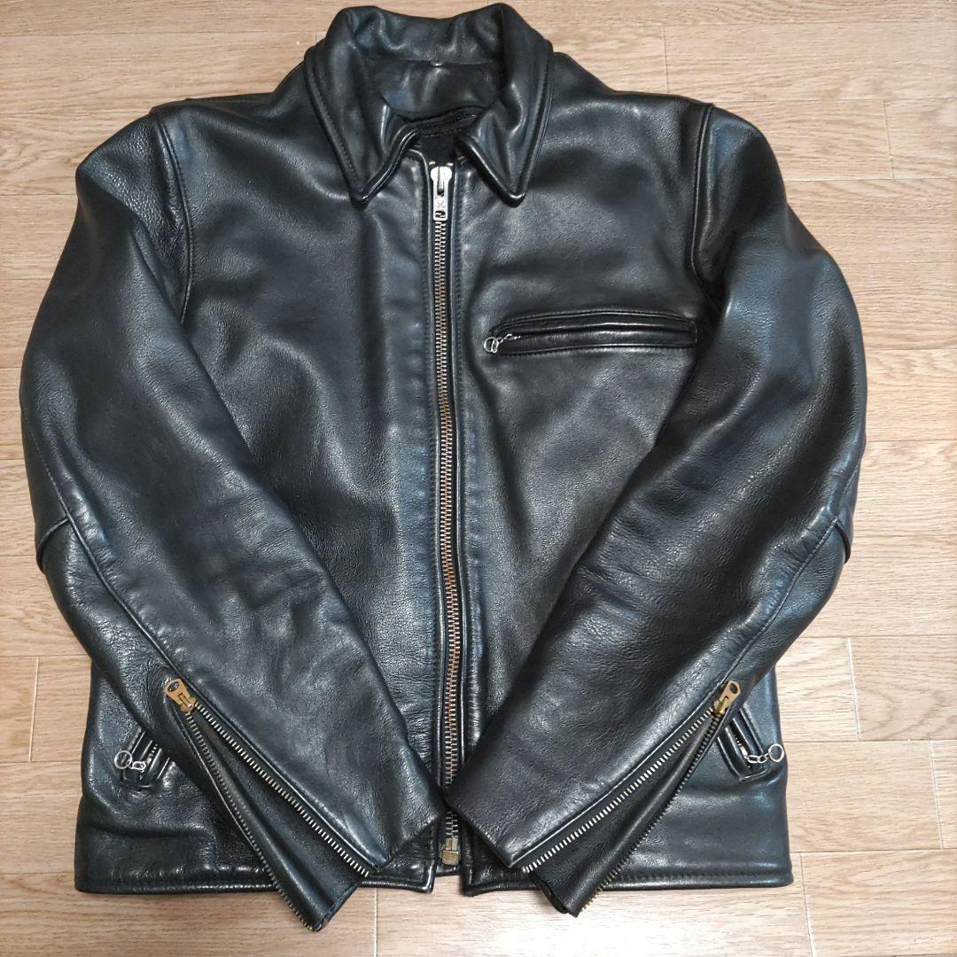 【40サイズ】VANSON シングルライダース　レザージャケット
