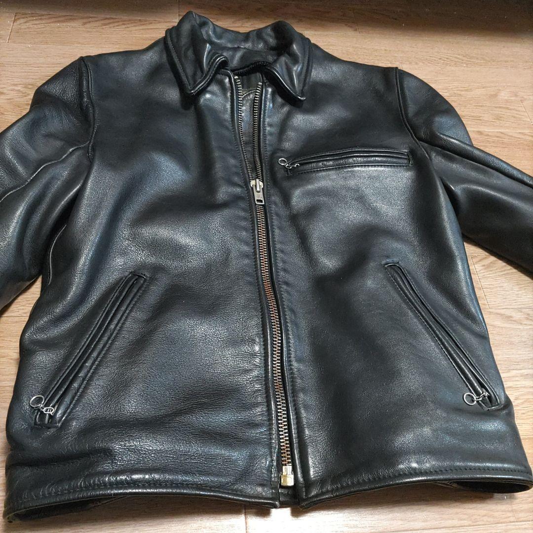 【40サイズ】VANSON シングルライダース　レザージャケット