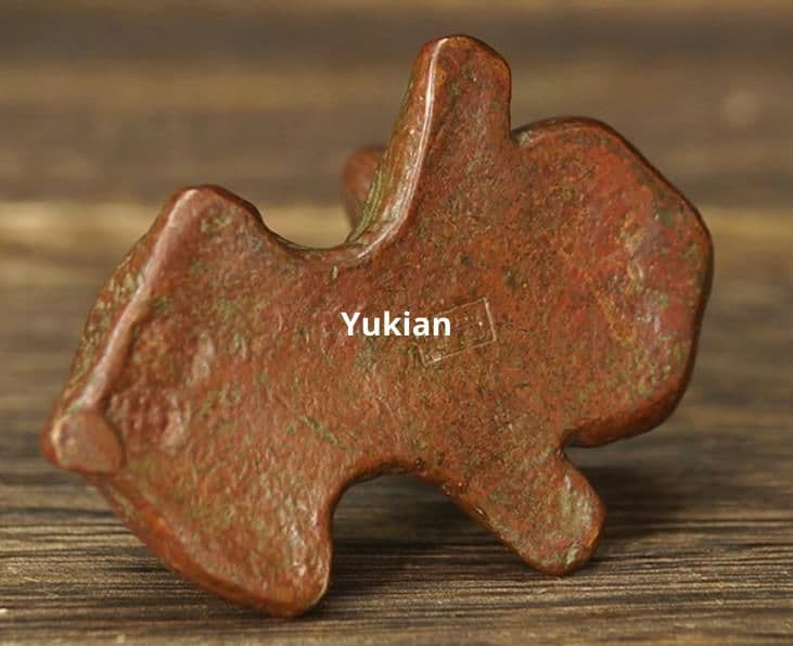 銅細工 兎 文鎮 書房 茶寵 装飾品 工芸品 美術品 置物