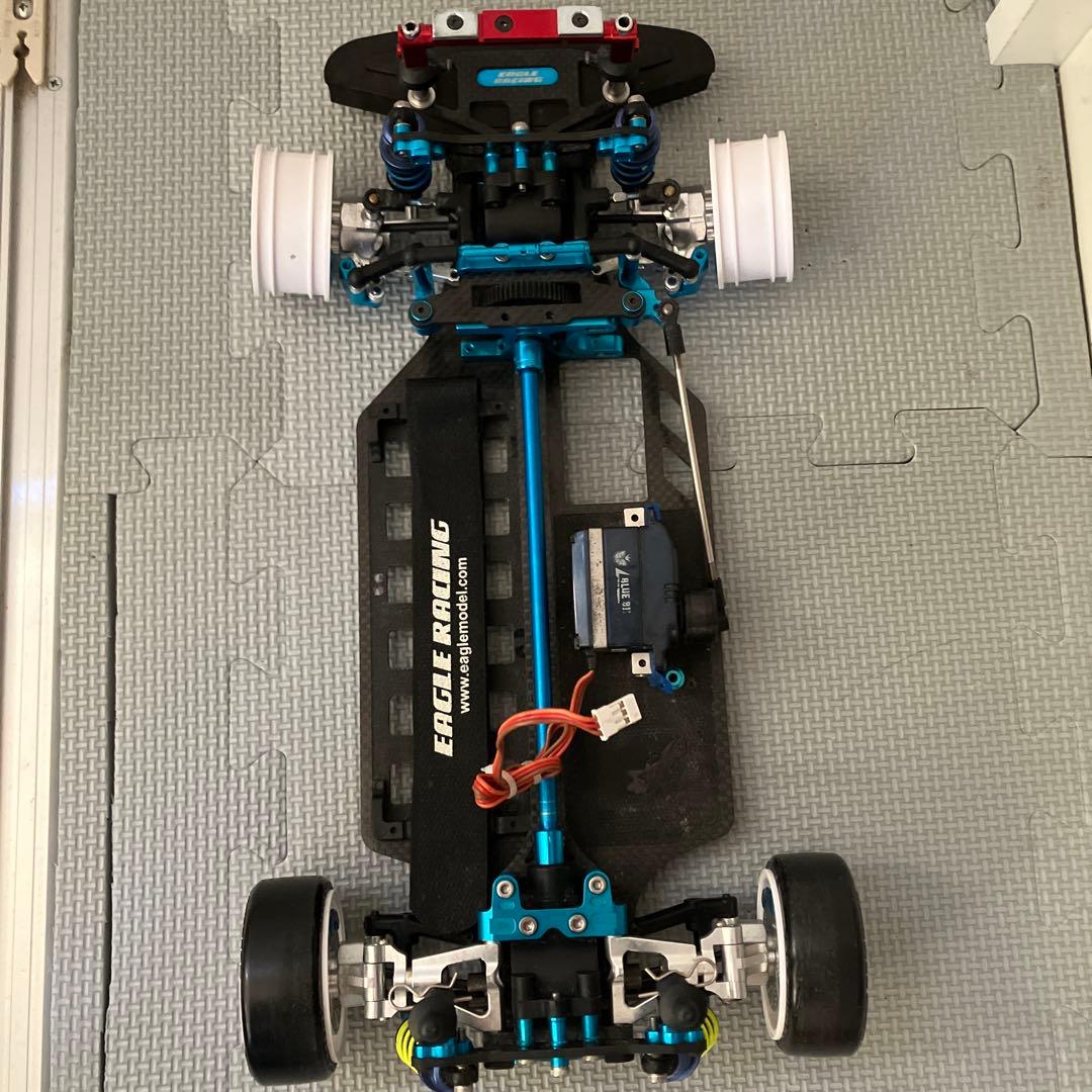 【値下げ可】tt01カーボンシャーシ　プロポ　受信機　サーボ付き