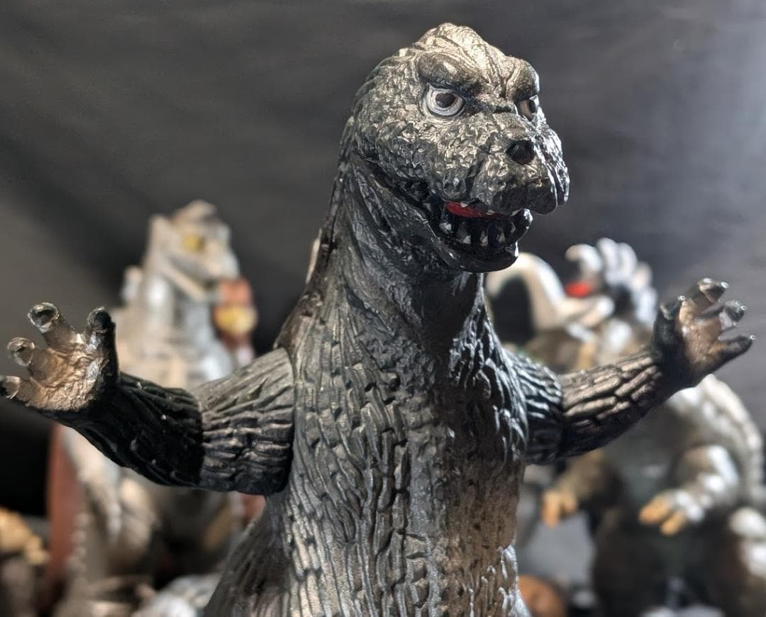 昭和ゴジラ・ミニラ・バラゴン・モゲラ・メカゴジラ他（バンダイ）ソフビ９体セット