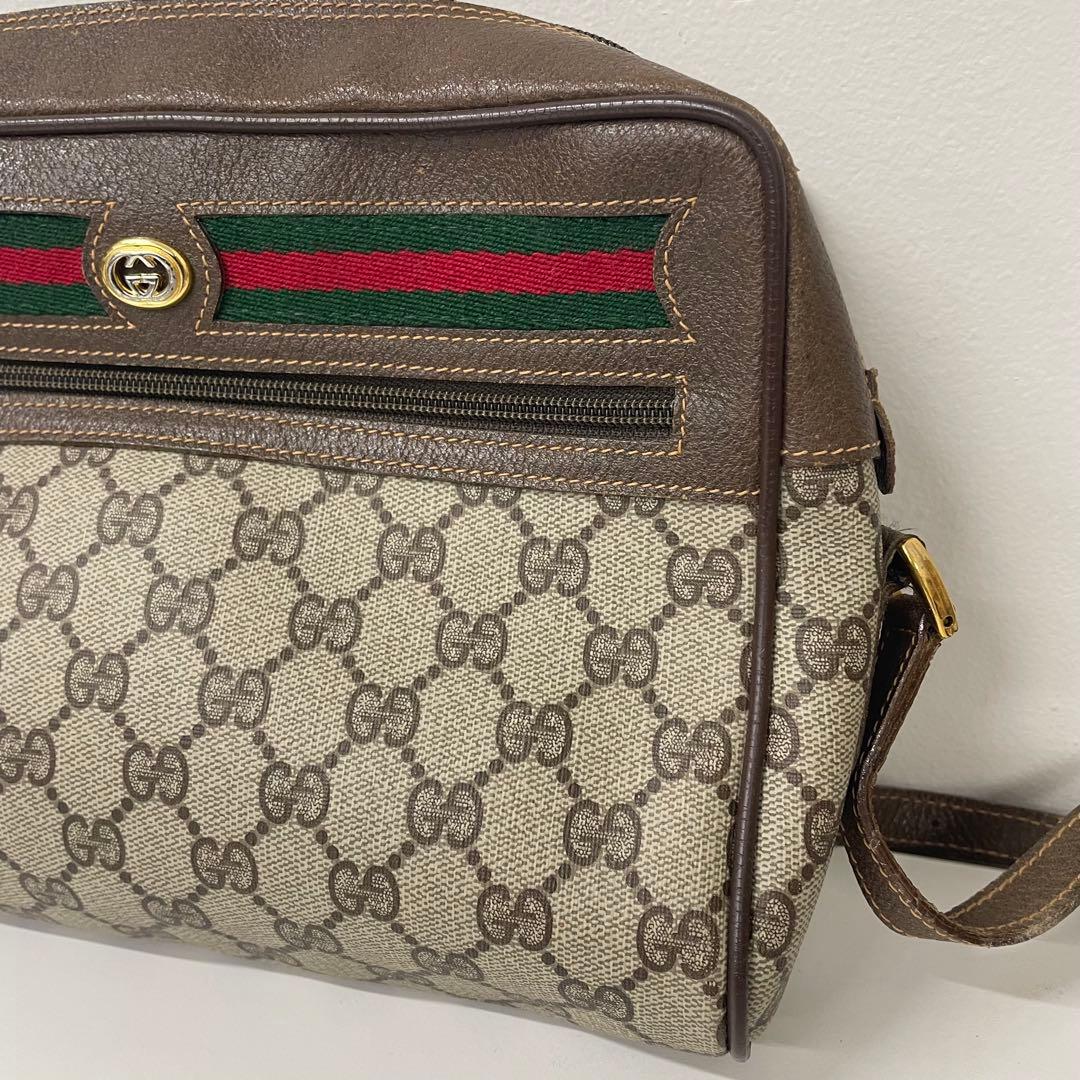 【TK】GUCCI グッチ オールドグッチ シェリーライン ショルダーバッグ