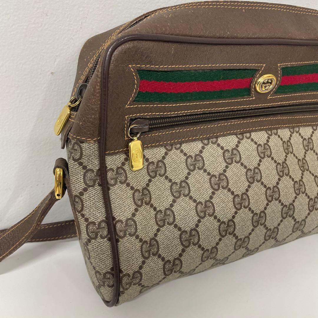 【TK】GUCCI グッチ オールドグッチ シェリーライン ショルダーバッグ