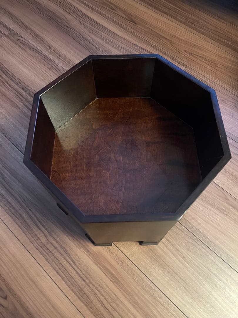 星野民藝　八角ミニテーブル　サクラ材　星野民芸