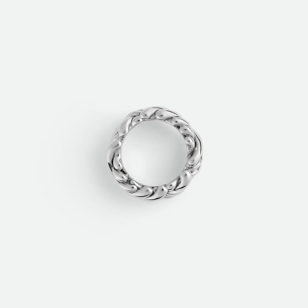 限定値下げ！ボッテガヴェネタ　イントレチャートリング　シルバー　11号