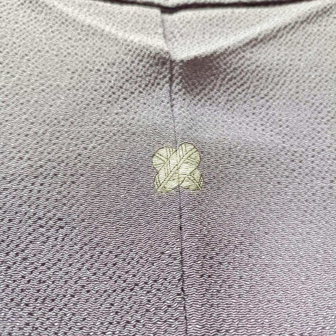 弓道　着物　袷　正絹　一つ紋