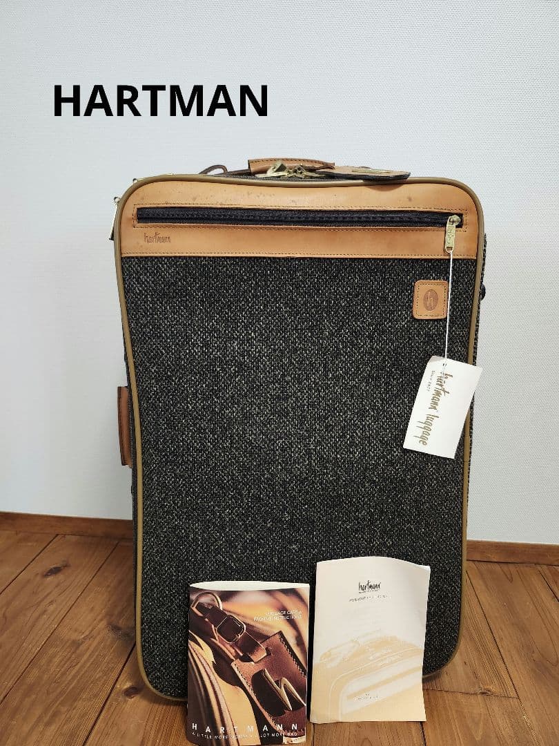 HARTMAN　ハートマン　キャリーケース　ツイード　レザー