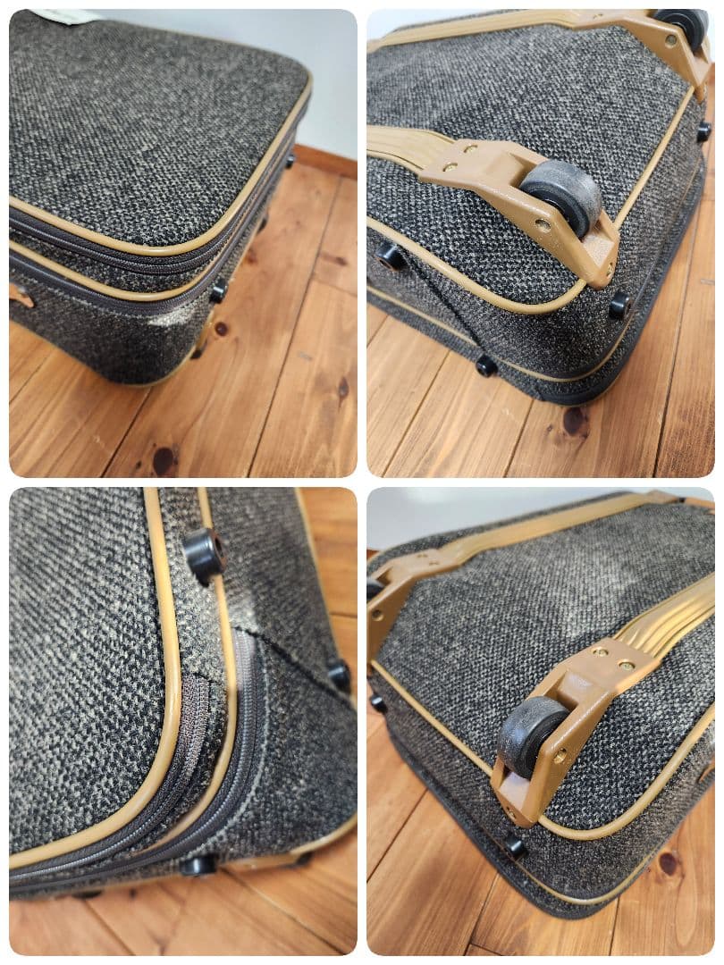 HARTMAN　ハートマン　キャリーケース　ツイード　レザー