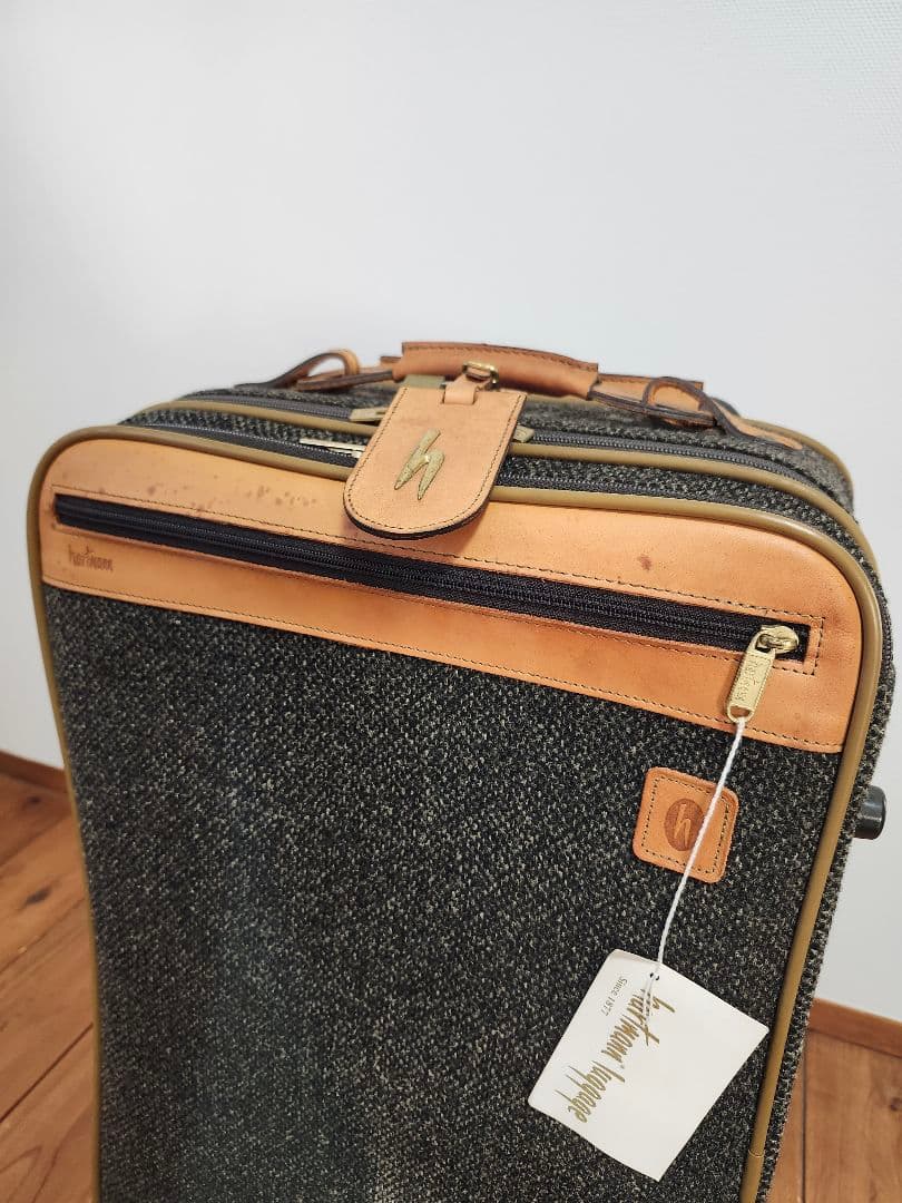 HARTMAN　ハートマン　キャリーケース　ツイード　レザー