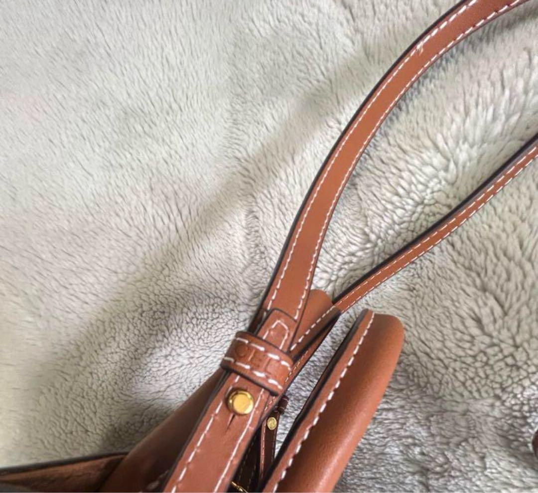 CELINE ミニ バーティカル カバ キャンバス 2WAY ハンドバッグ