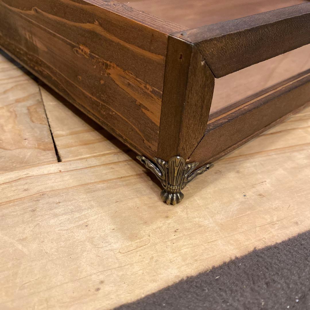 リーフ３　木製ガラスディスプレイケース