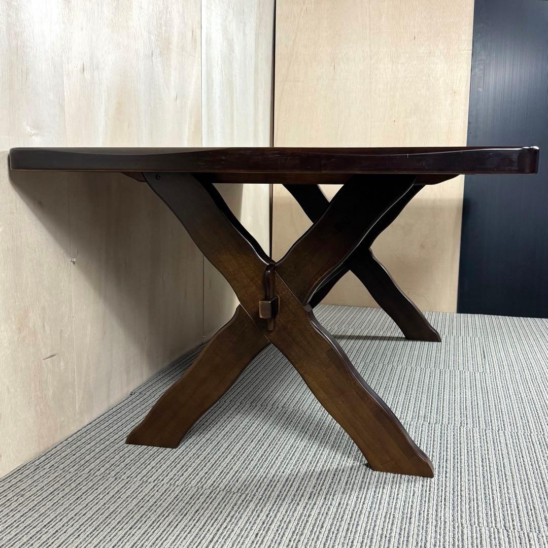 カリモク ルスティック ダイニングテーブル 大 ビンテージ 引き取り値下げ有り