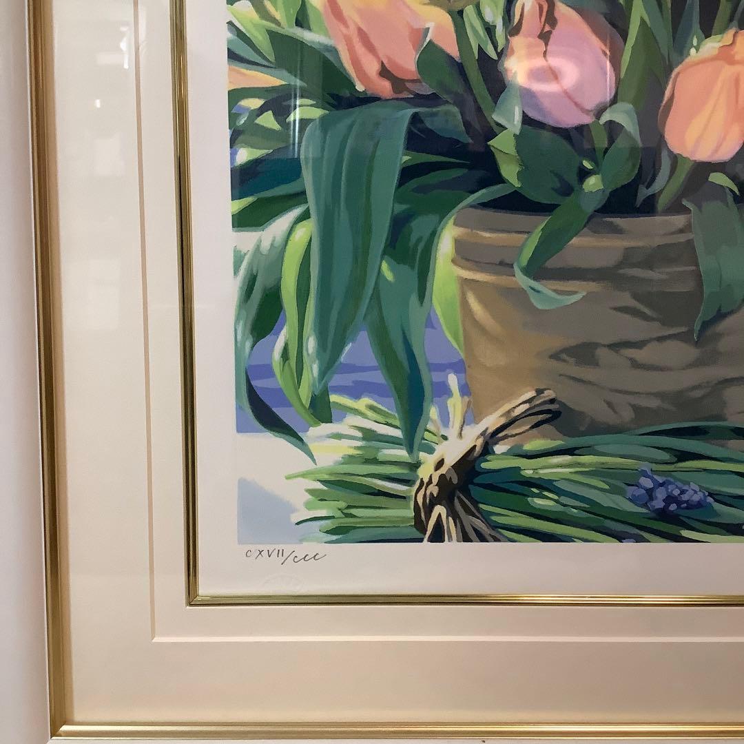 笹倉鉄平　ブルーメンス　シルクスクリーン　版画