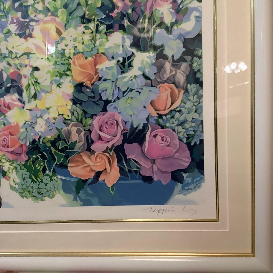 笹倉鉄平　ブルーメンス　シルクスクリーン　版画