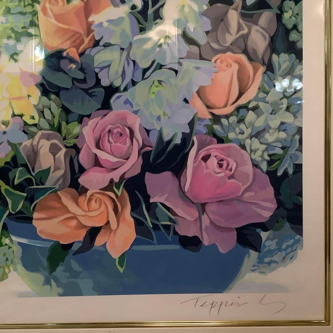 笹倉鉄平　ブルーメンス　シルクスクリーン　版画