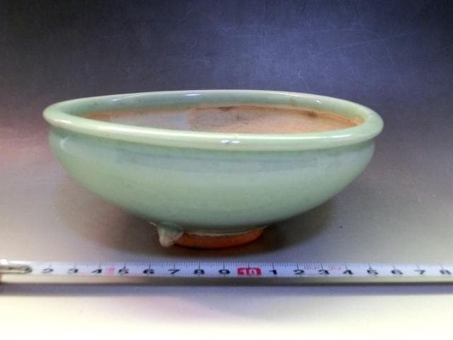 鉢■青磁の鉢 三つ足 灰器 平鉢 古玩 唐物 中国 古美術 時代物 骨董品■