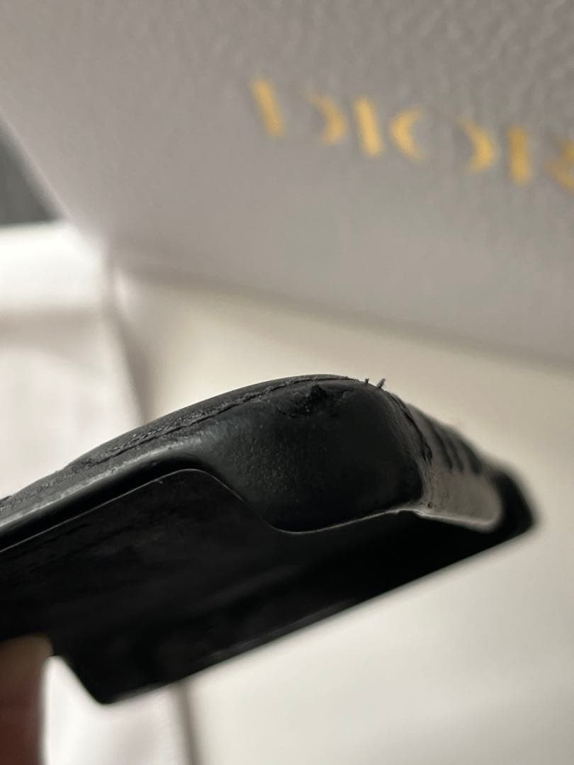 Dior iPhone 13 黒 レザー ケース