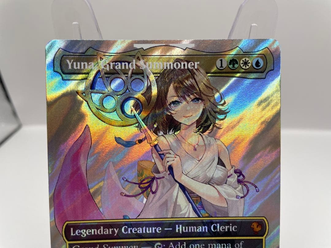 美品 mtg 大召喚士、ユウナ 英語 サージFOIL FF