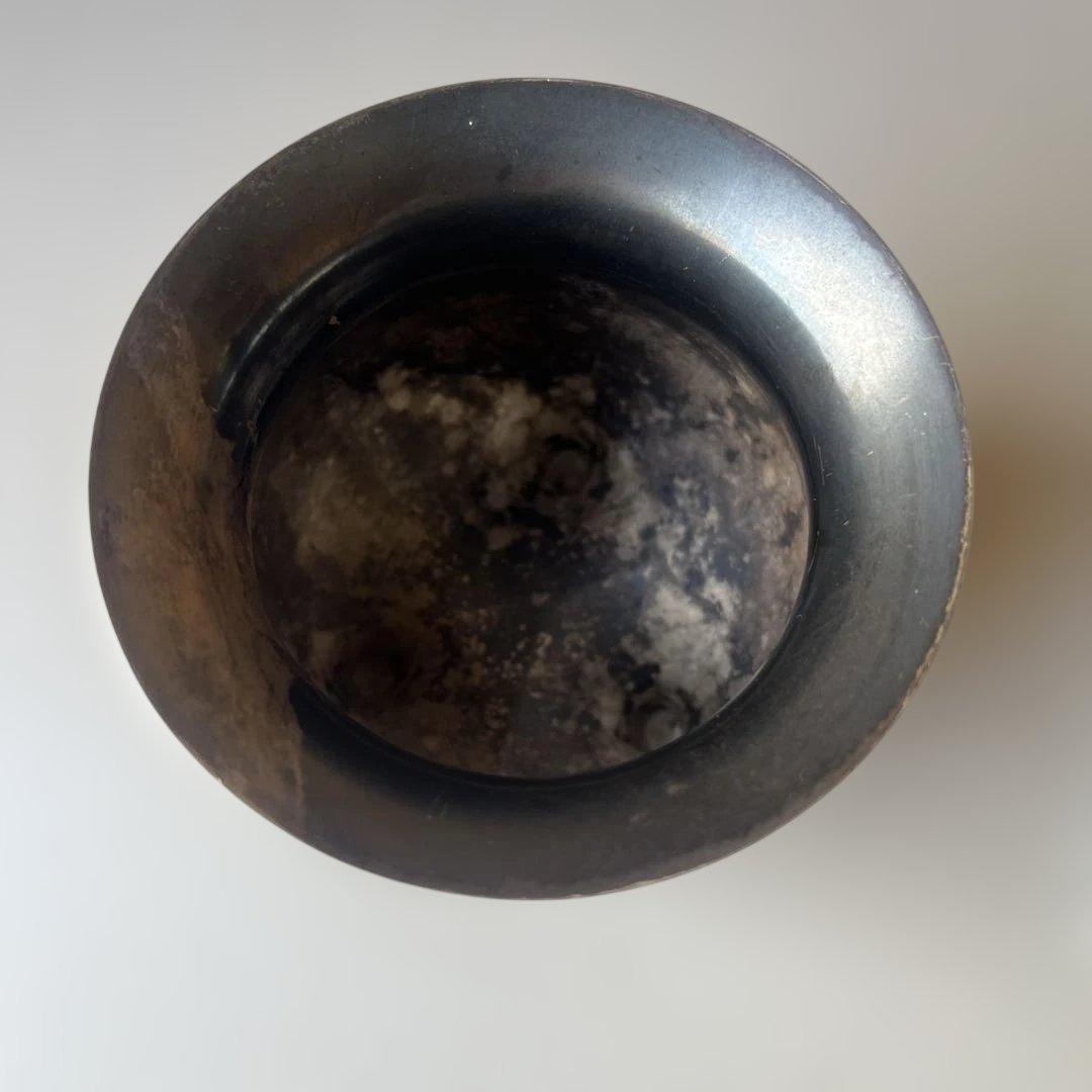 銀製　香炉　在銘