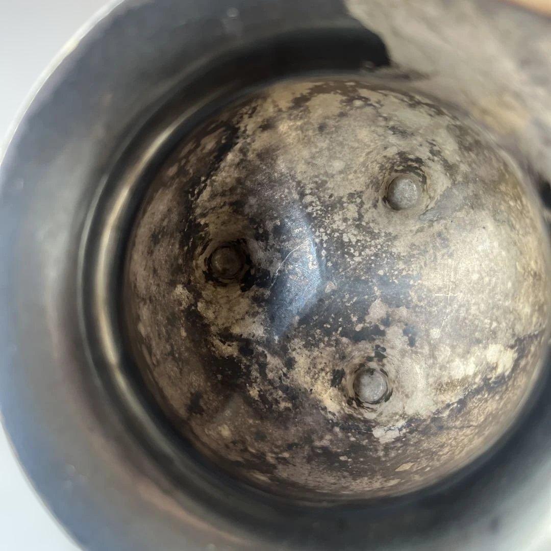 銀製　香炉　在銘