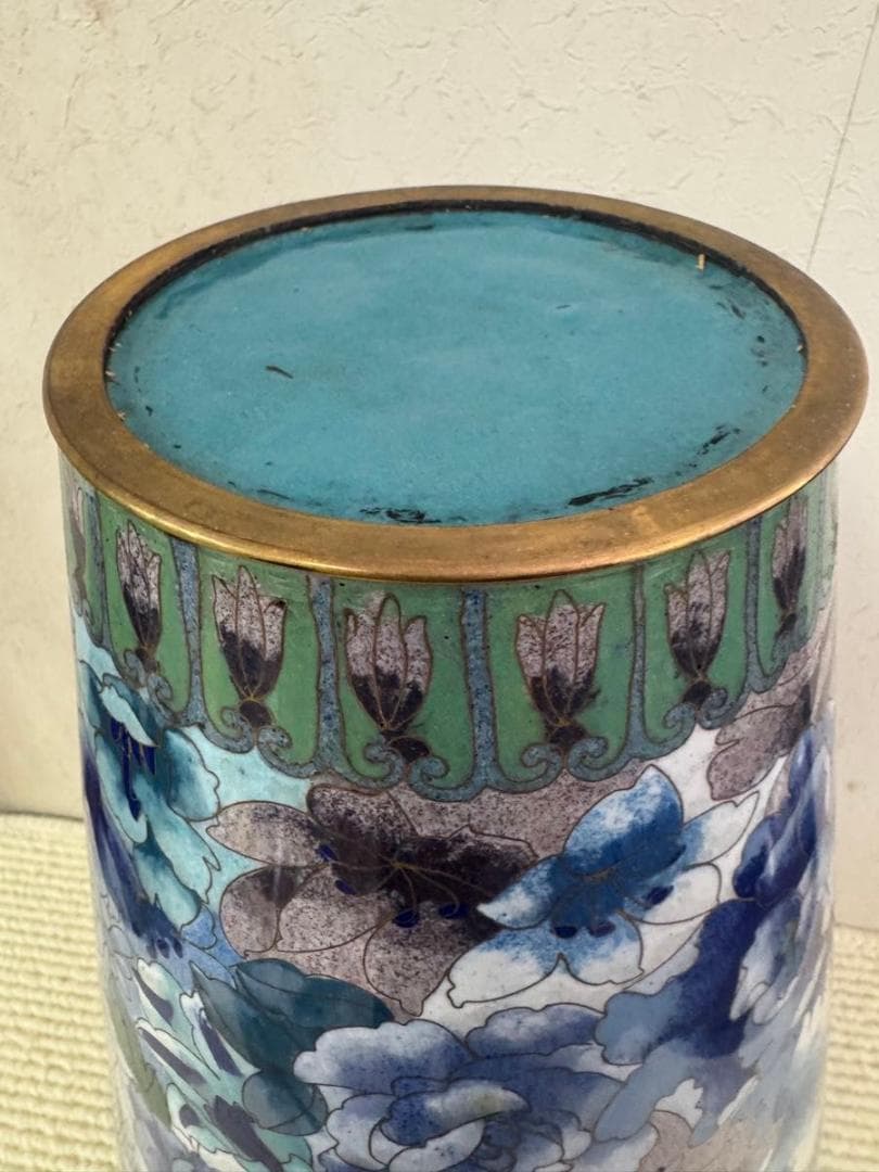 Myday公式アカウント01 花器 花瓶 七宝焼 中国美術 置物 花入