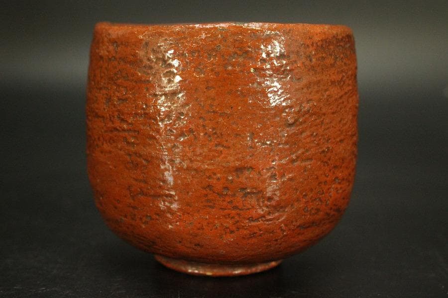 茶道具 赤楽茶碗 野点 時代物(A806)