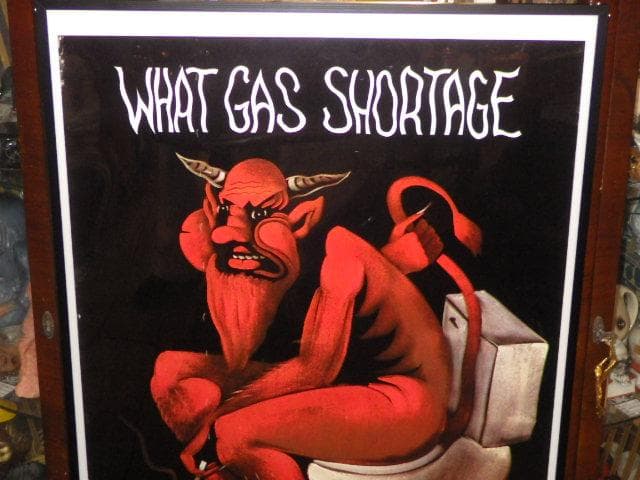 70’S★デビル★トイレ★タバコ★USA★ポスター★アート★悪魔★ビンテージ