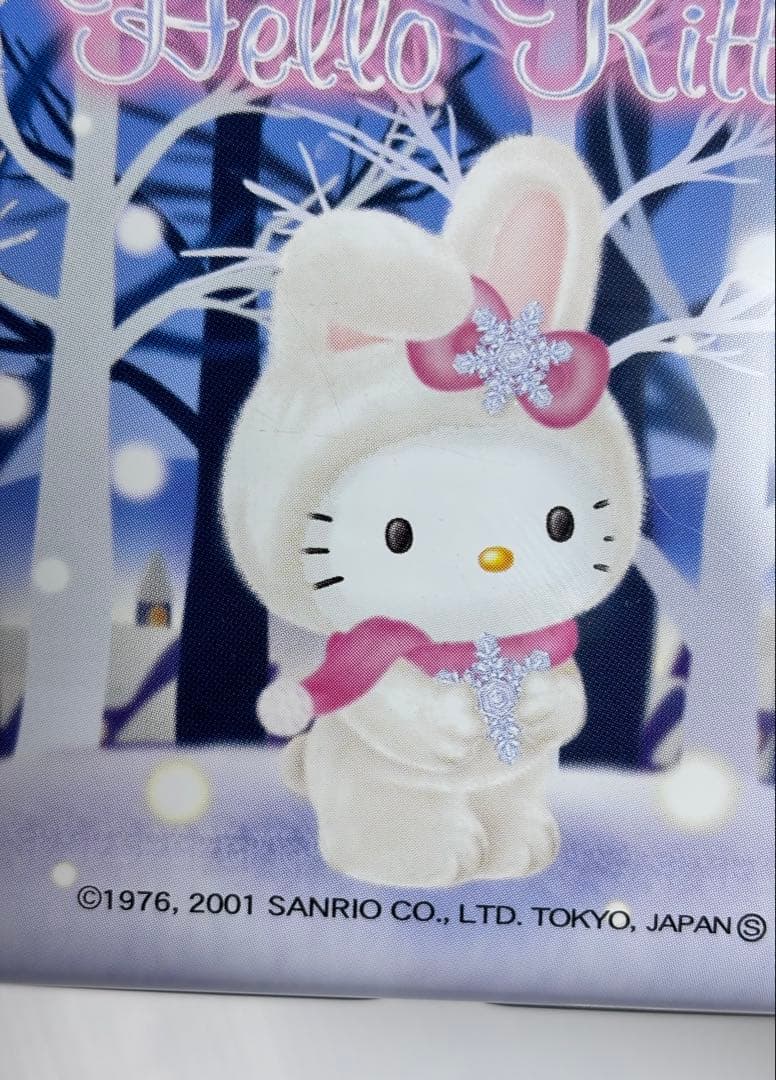 北海道限定　ハローキティ　雪うさぎ　缶入りメモ　平成レトロ　サンリオ　ご当地