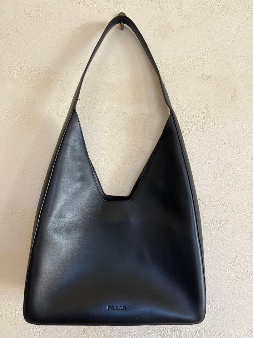 バッグ PRADA archive leather shoulder bag