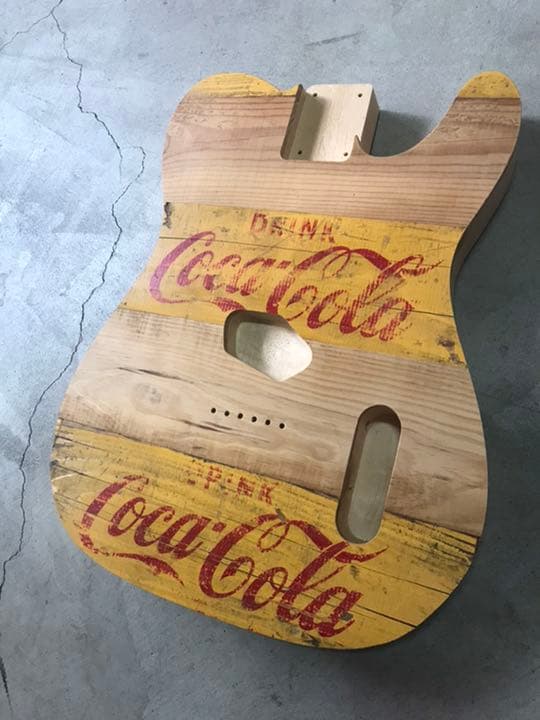 テレキャス型　ボディ　Coca-Cola コカコーラ