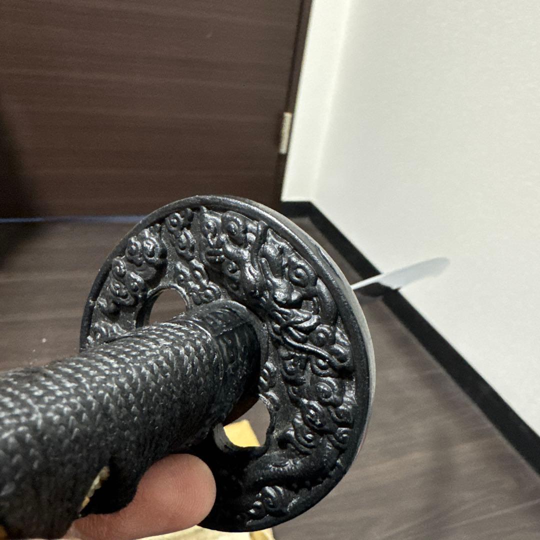 模造刀 黒石目刀 箱付き 中古品