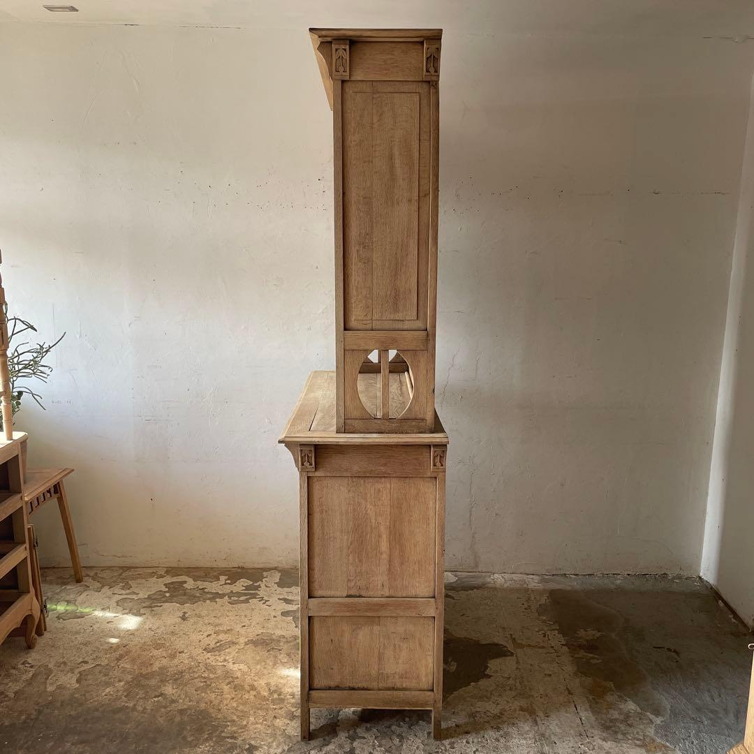 年末・年始SALE ビンテージ ガラス収納キャビネット ショーケース 食器棚