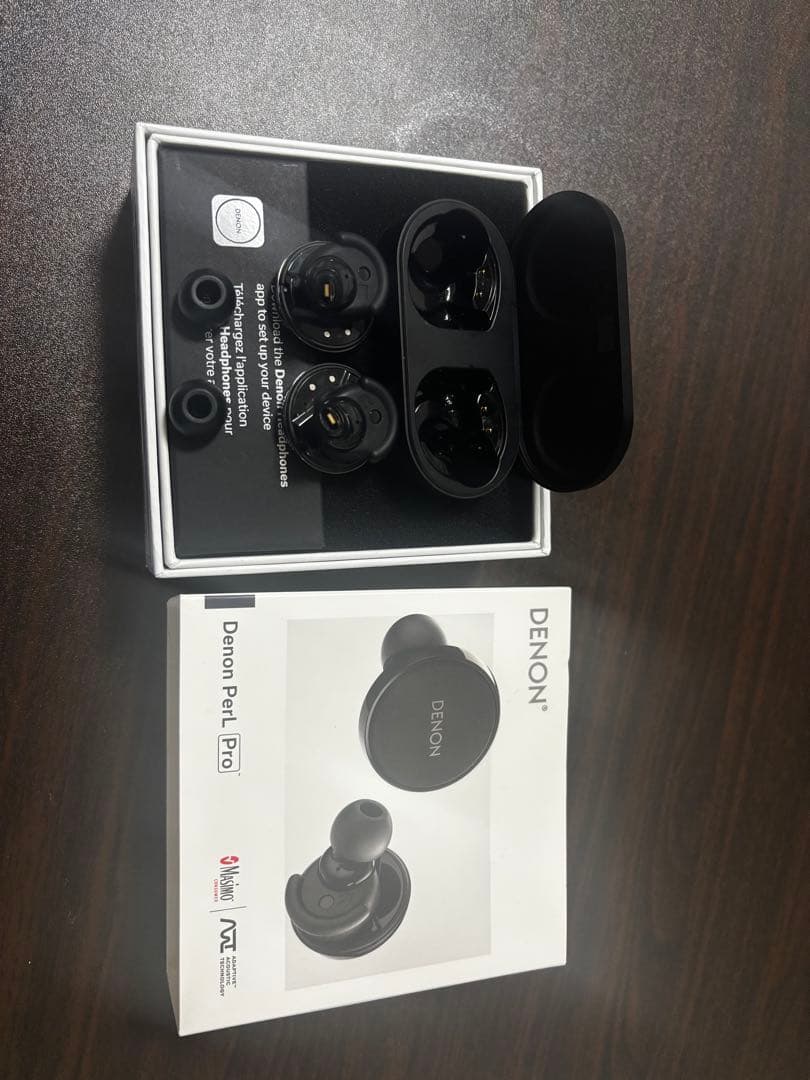 DENON PerL Pro ワイヤレスイヤホン ブラック