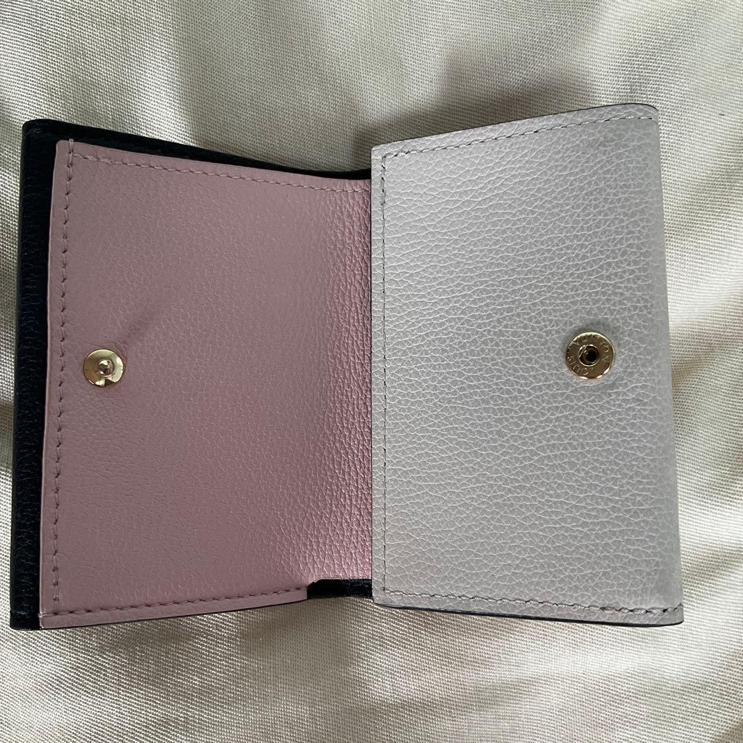 LOUIS VUITTON ポルトフォイユ ロックミニ ベージュ ブラック