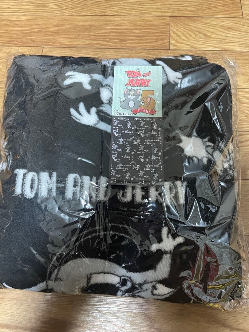 トムとジェリー ブランケット 黒と白