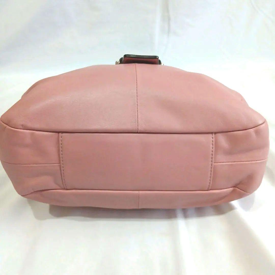 希少　コーチ　ハンド　ショルダーバッグ　ソーホー　レザー　ホーボーピンクy2k