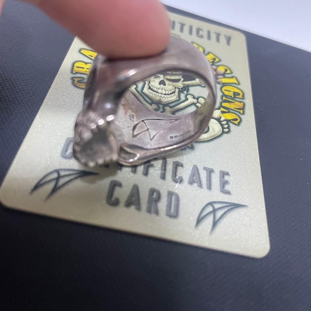 定価79640円 CRAZY PIG EVIL SKULL RING SMALL