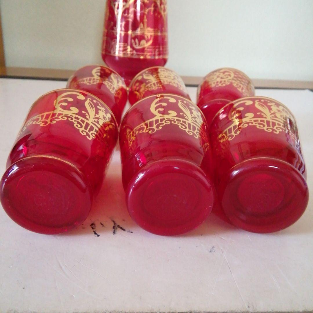 ベネチア？のグラスとデキヤンター7点。