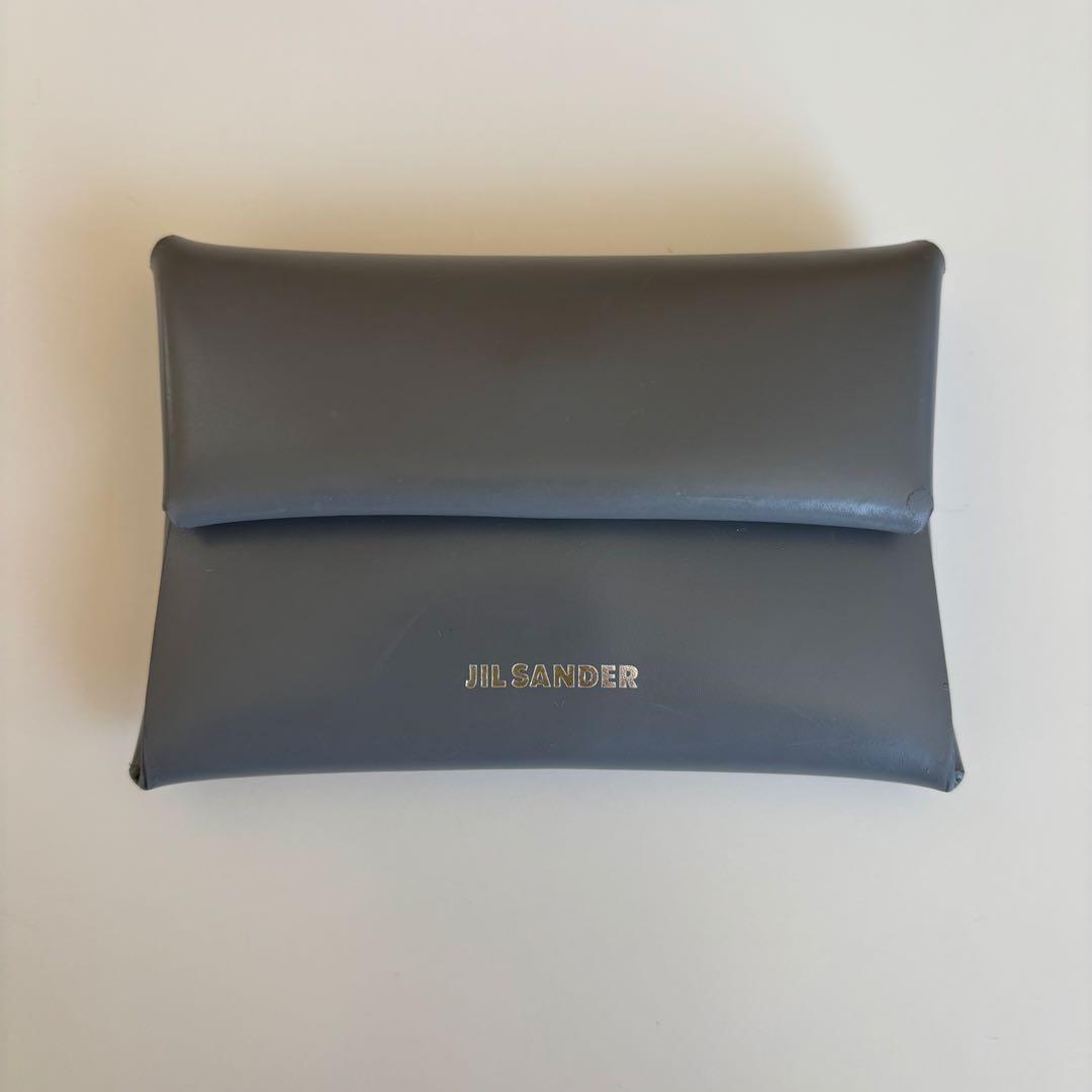 JIL SANDER レザーケース　グレー