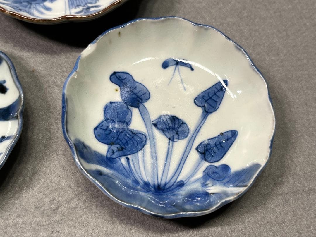 古伊万里　染付　小皿　豆皿コレクション　五枚