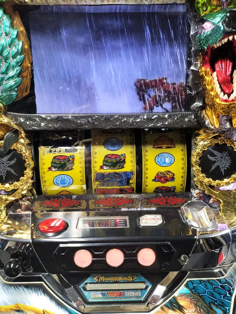 パチスロ実機 モンスターハンター 月下雷鳴　不要機付き