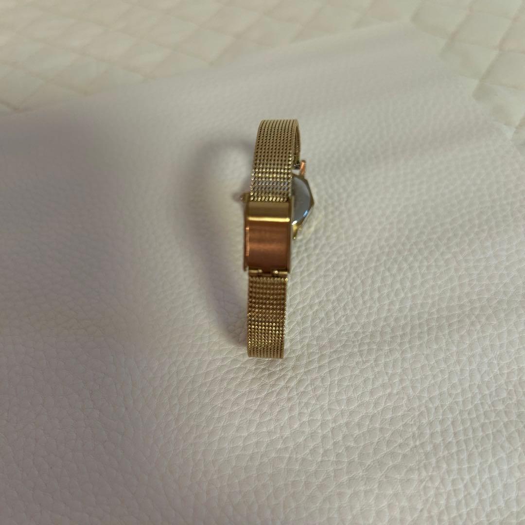 美品⭐︎ agete ドレスウォッチ　ゴールドメッシュベルト