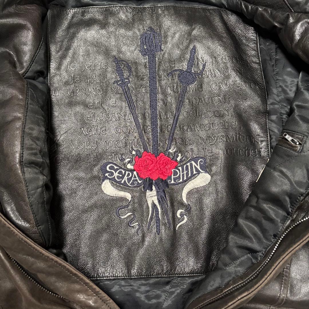 ジャケット・アウター VINTAGE SERAPHIN LEATHER FIELD JACKET