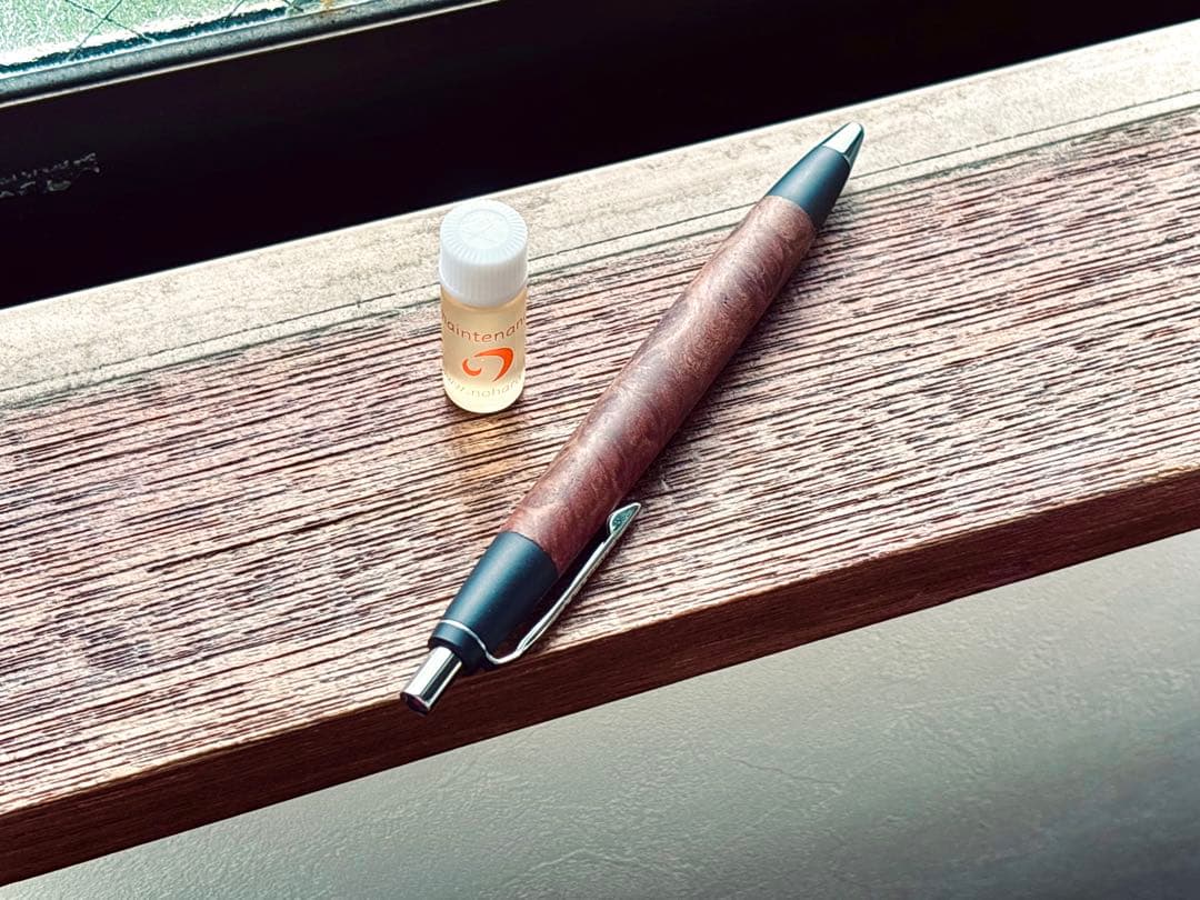 野原工芸　限定樹種　セコイヤ瘤　スタンダードボールペン　シルバー金具