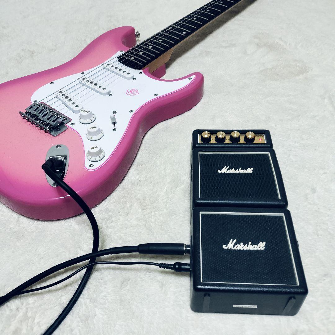 【美品】GYPSYROSE ジプシーローズ エレキギター　ピンク　ラメ入り