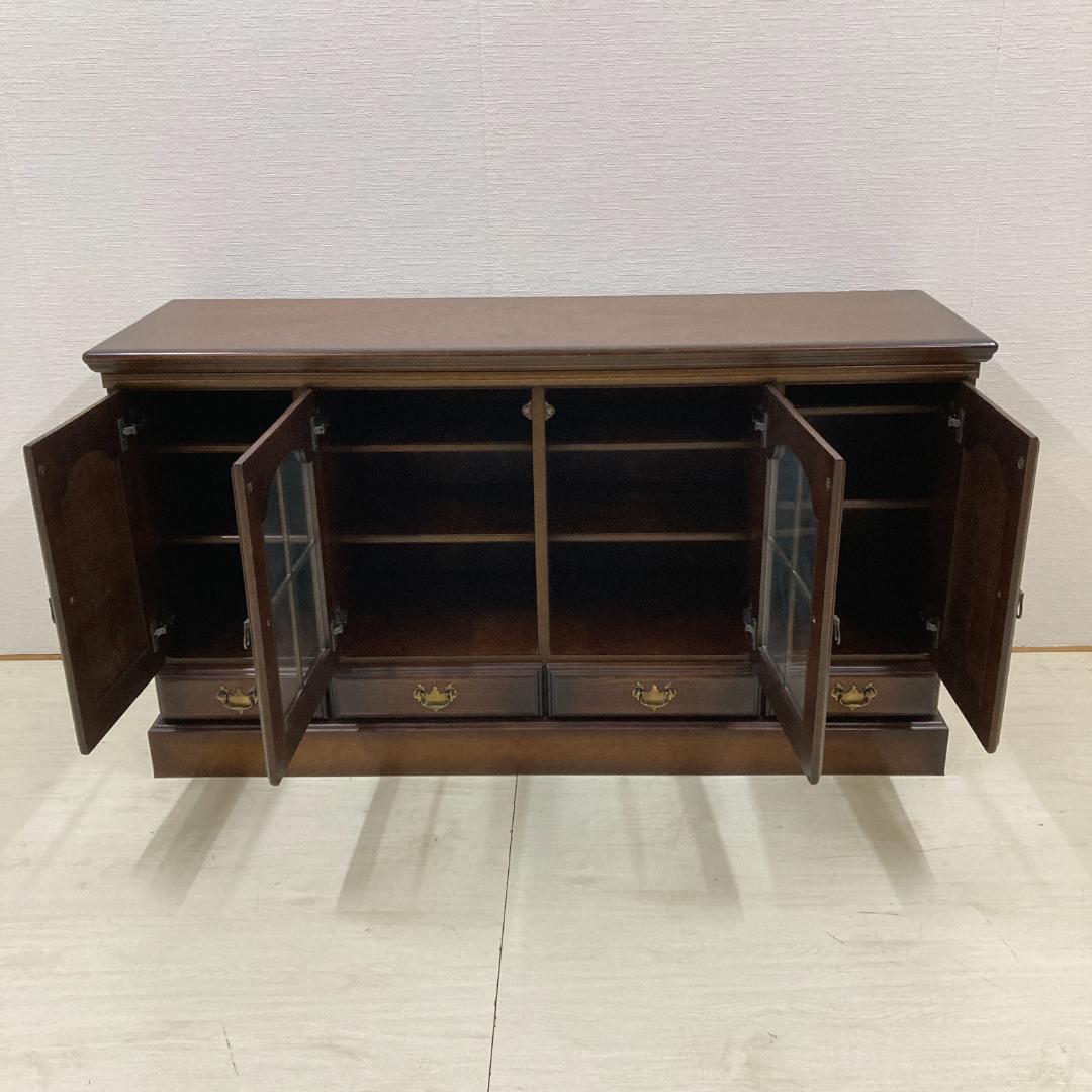 IDF太田 サイドボード　キャビネット　リビングボード　飾り棚　クリ材　ナラ材